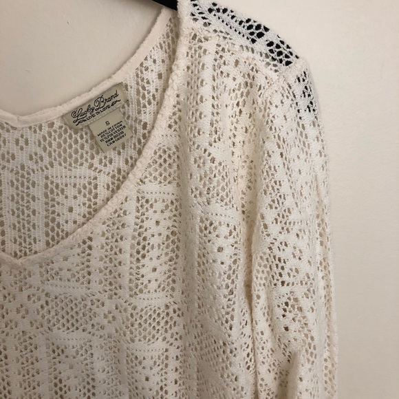 Beautiful Crochet Tunic - Lucky Brand 🍀 - Picture 2 of 3